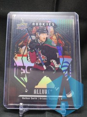 2022-23 Upper Deck Allure Nathan Smith #128 Black Rainbow Rookie Arizona Coyotes